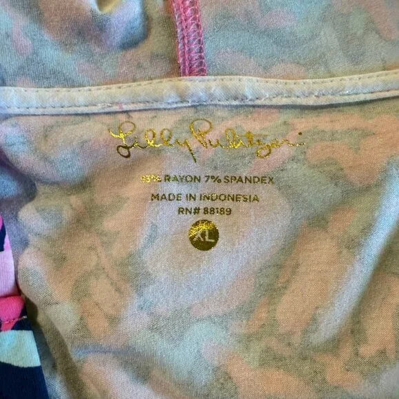 Lilly Pulitzer Rylie Cover Up Dress in Resort Navy Pop Up Lobstah Roll, XL, NWOT - Picture 6 of 10